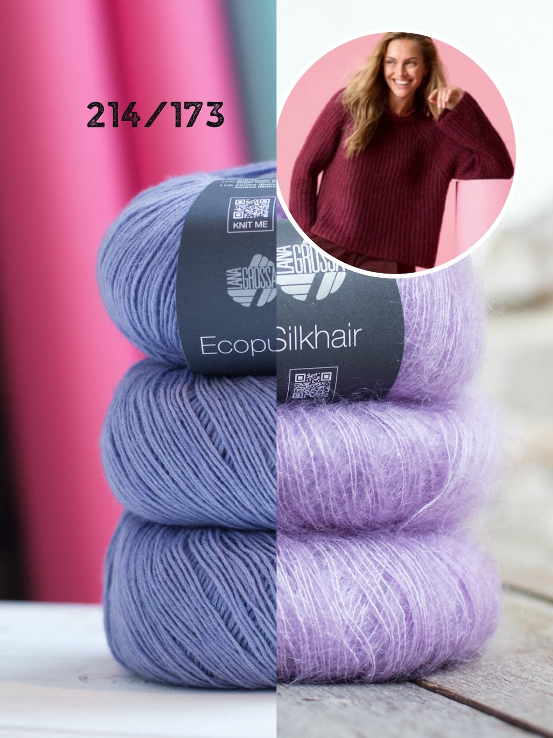 Strickpaket Ecopuno &amp; Silkhair Pullover