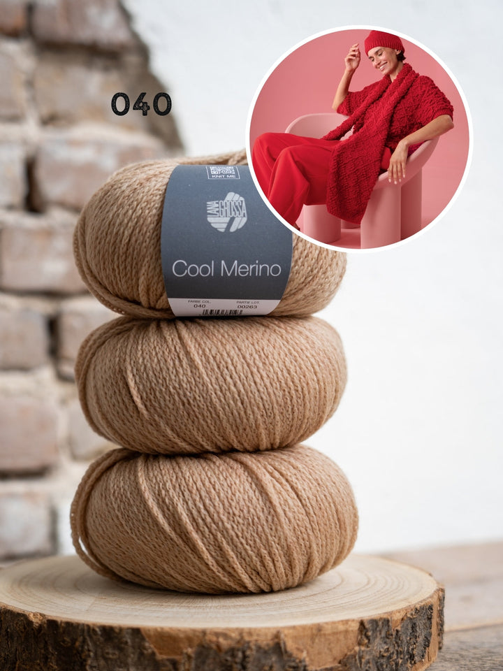 Strickpaket Cool Merino Schal