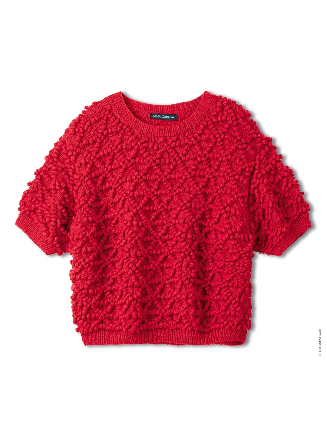 Strickpaket Cool Merino Pullover mit Noppenmuster