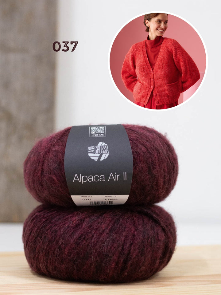 Strickpaket Alpaca Air II Strickjacke mit Taschen
