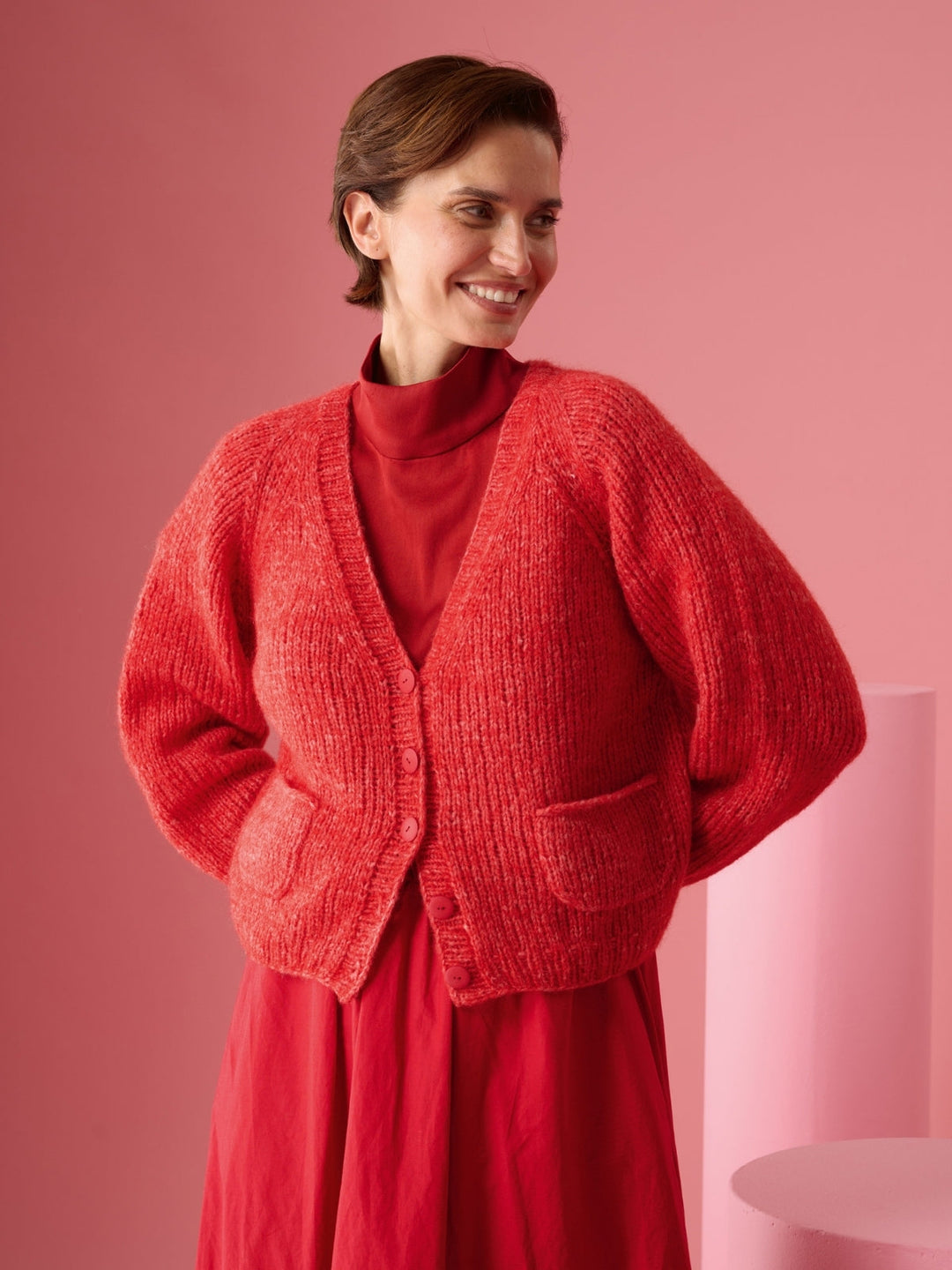 Strickpaket Alpaca Air II Strickjacke mit Taschen