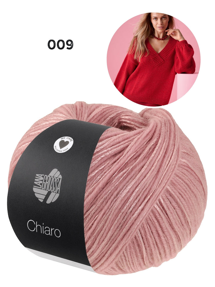 Strickpaket Chiaro Pullover mit V-Ausschnitt