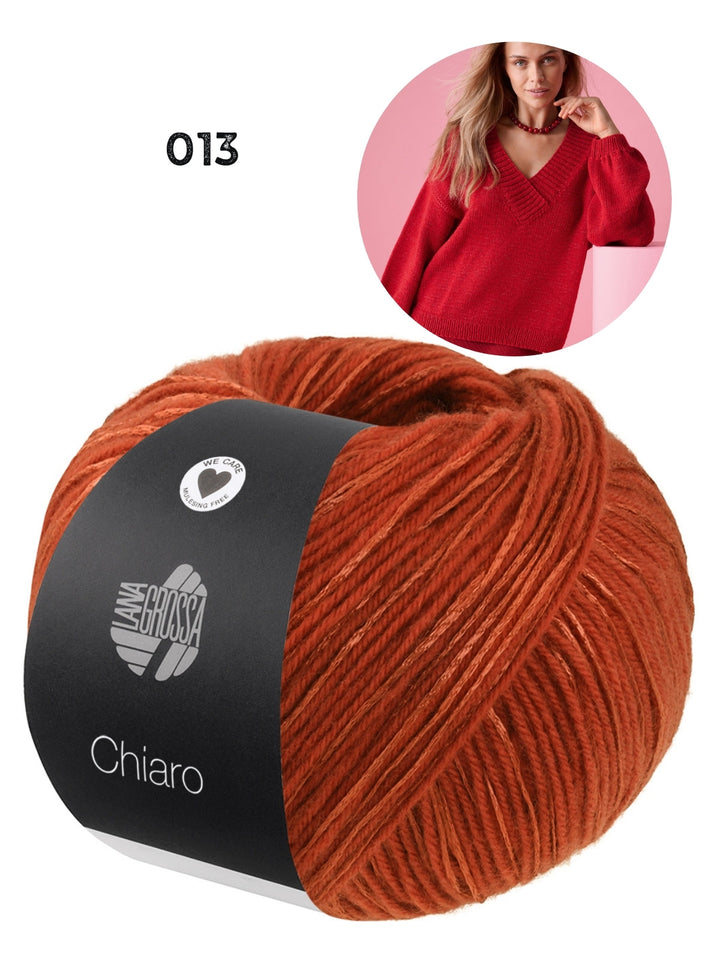 Strickpaket Chiaro Pullover mit V-Ausschnitt