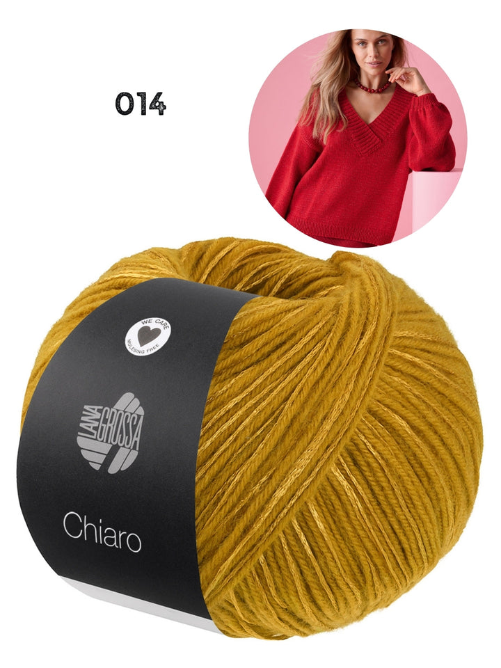 Strickpaket Chiaro Pullover mit V-Ausschnitt
