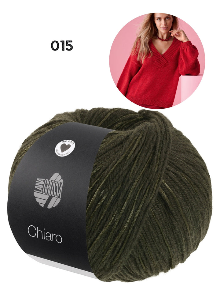 Strickpaket Chiaro Pullover mit V-Ausschnitt