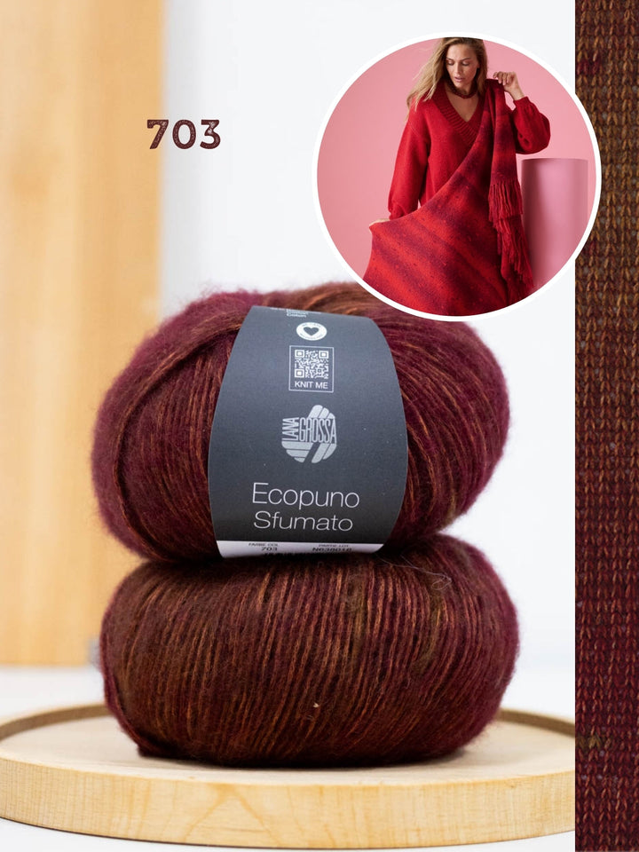 Strickpaket Ecopuno Sfumato Stola