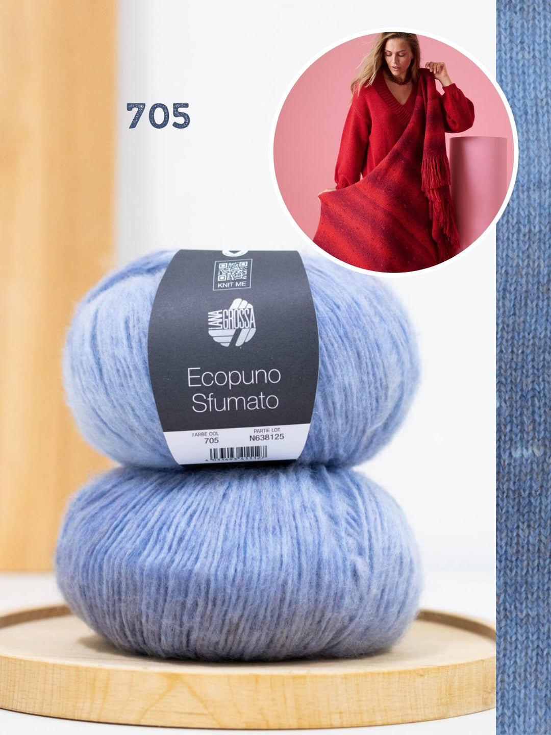 Strickpaket Ecopuno Sfumato Stola
