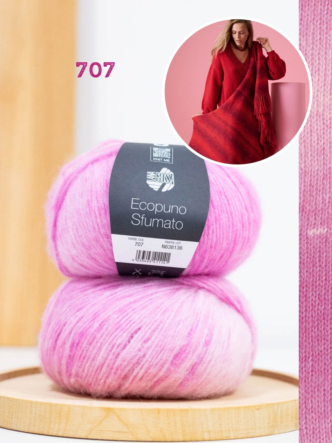 Strickpaket Ecopuno Sfumato Stola