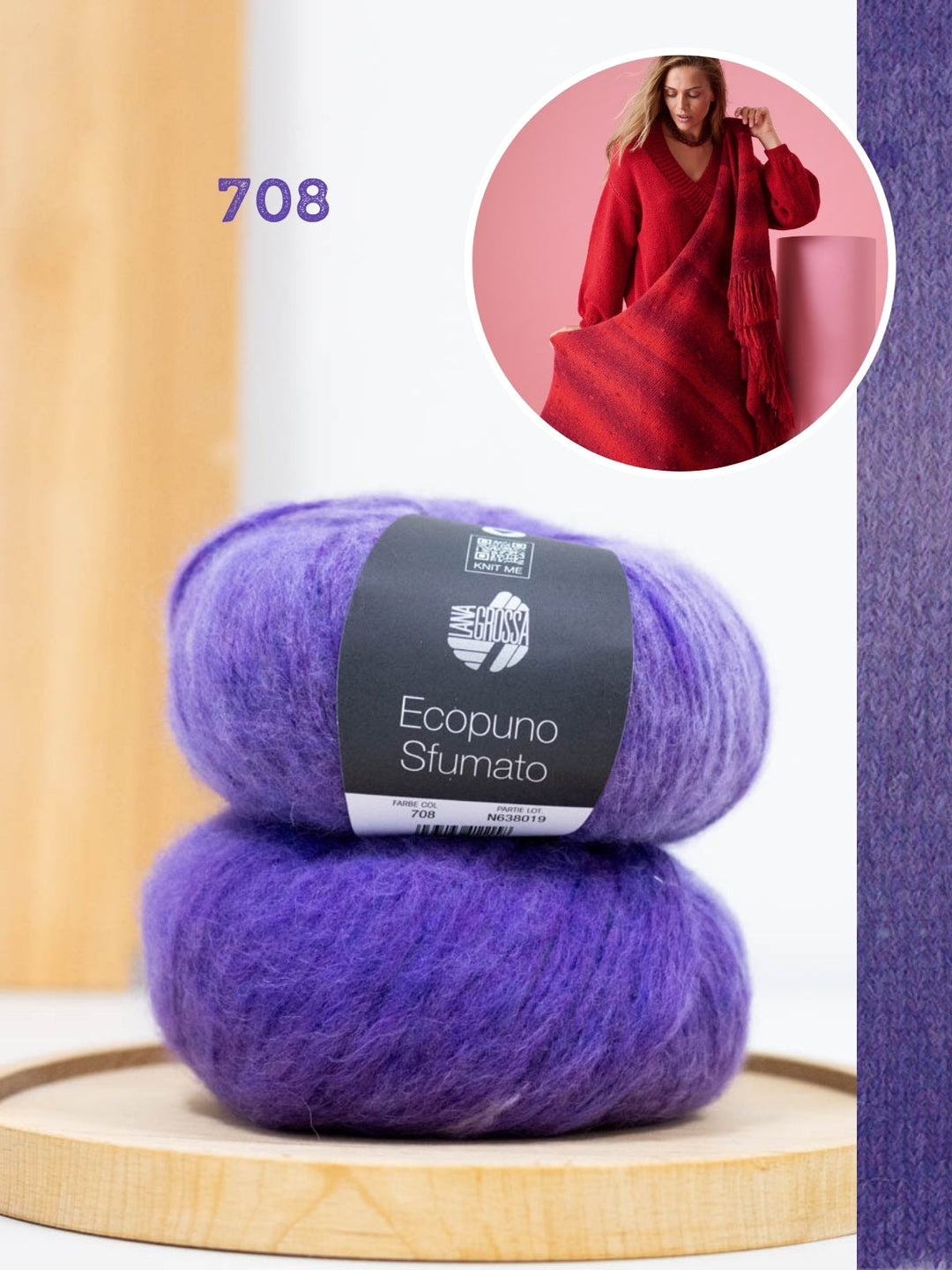 Strickpaket Ecopuno Sfumato Stola