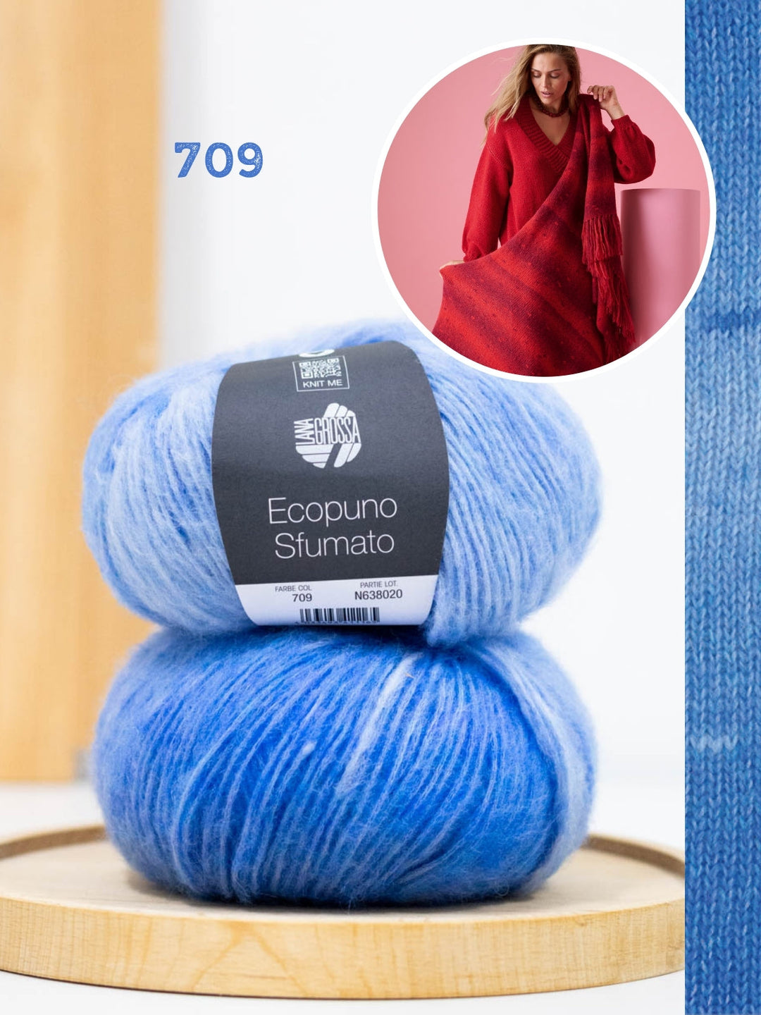 Strickpaket Ecopuno Sfumato Stola