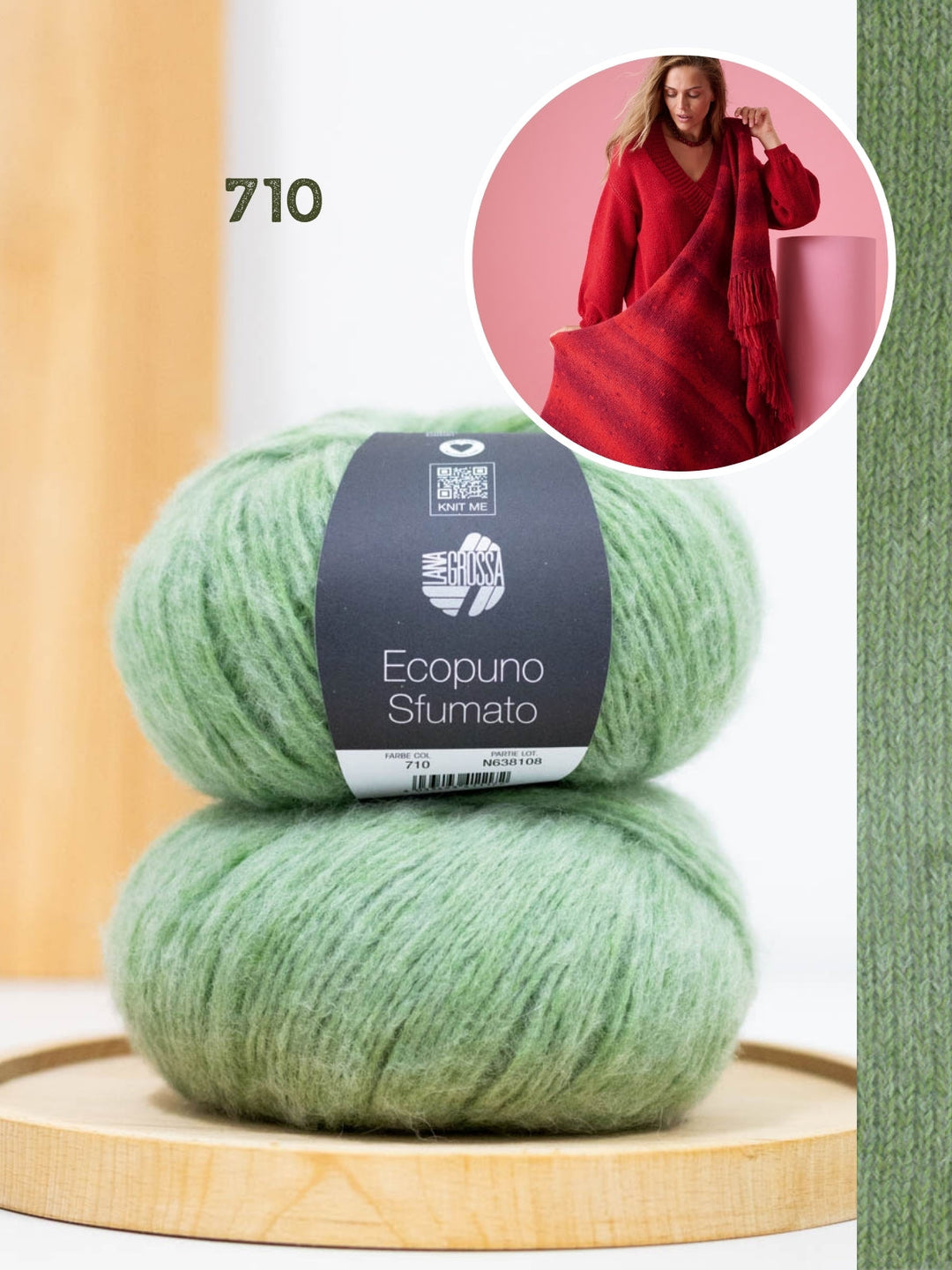 Strickpaket Ecopuno Sfumato Stola