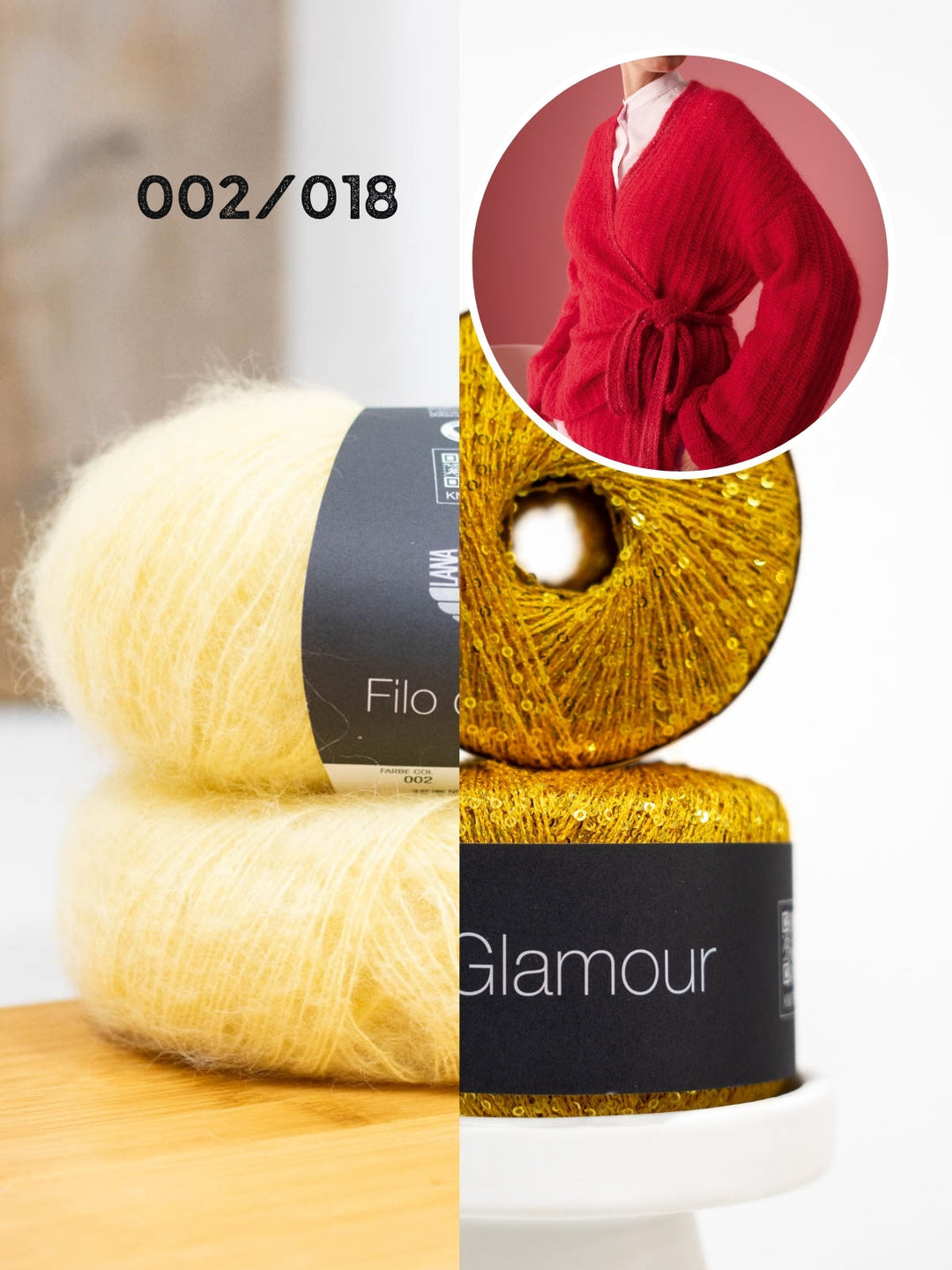 Häkelpaket Filo Di Gio &amp; Glamour Wickeljacke