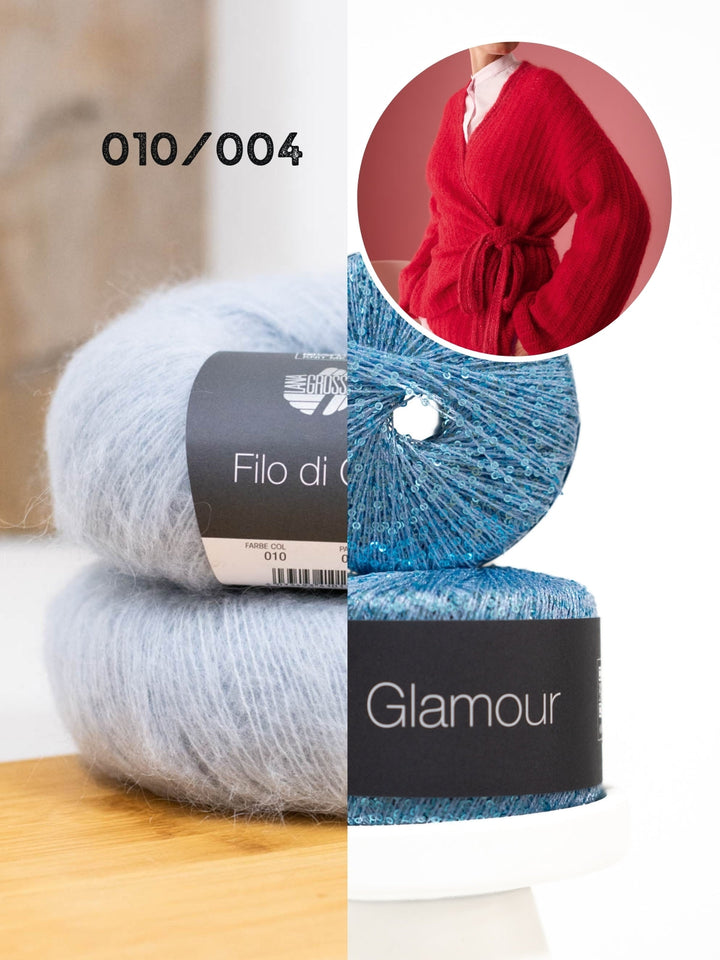 Häkelpaket Filo Di Gio &amp; Glamour Wickeljacke