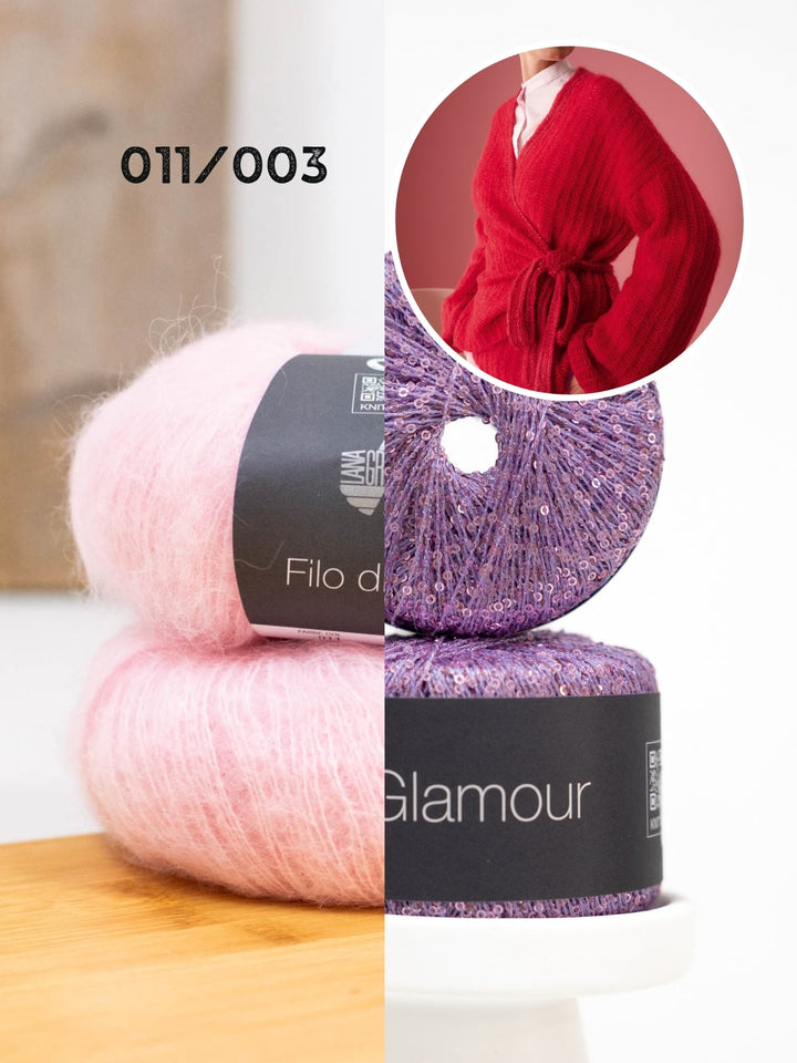 Häkelpaket Filo Di Gio &amp; Glamour Wickeljacke
