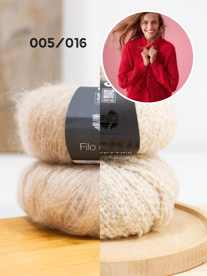 Häkelpaket Filo Di Gio &amp; Orsettini Strickjacke
