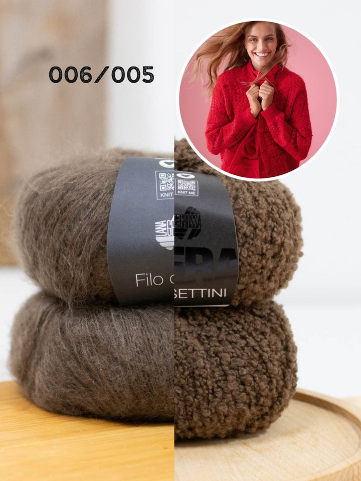 Häkelpaket Filo Di Gio &amp; Orsettini Strickjacke