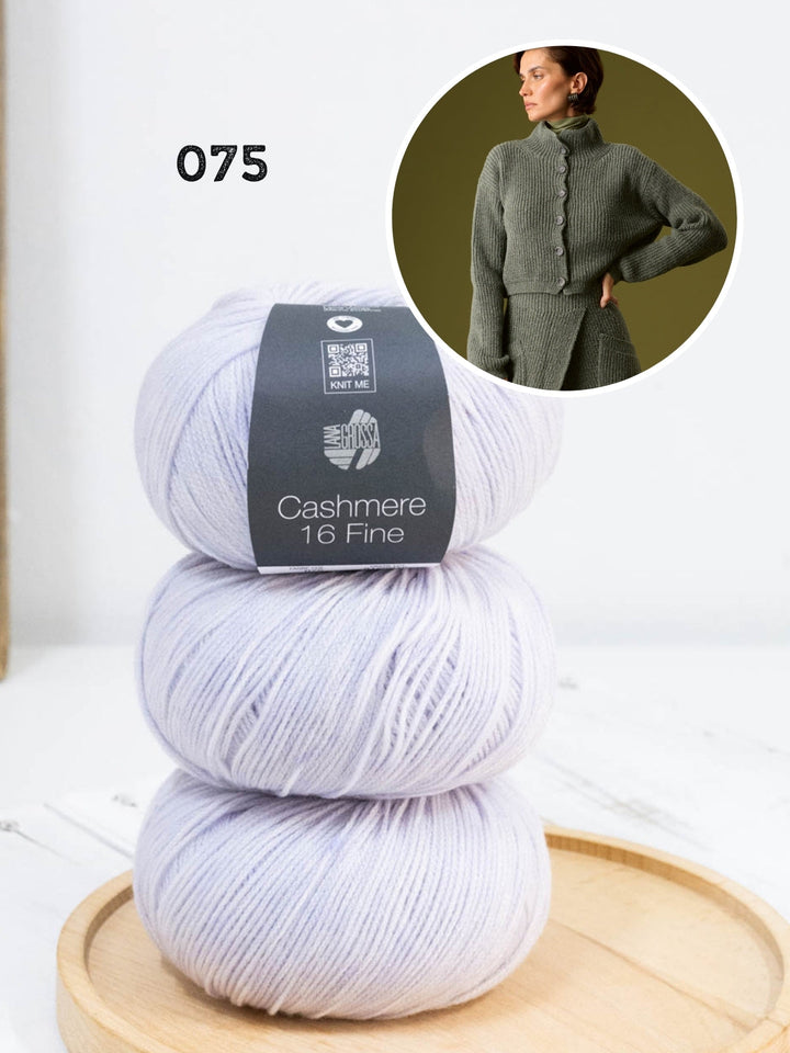 Strickpaket Cashmere 16 Fine Strickjacke