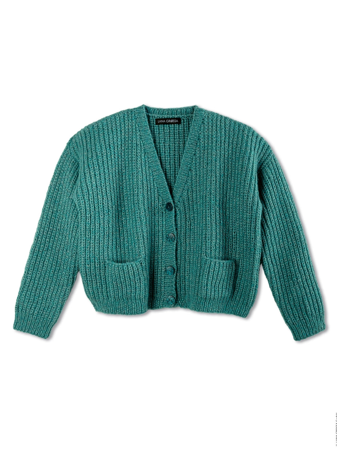 Strickpaket Brigitte No. 2 Strickjacke mit Taschen
