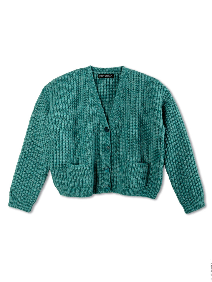 Strickpaket Brigitte No. 2 Strickjacke mit Taschen