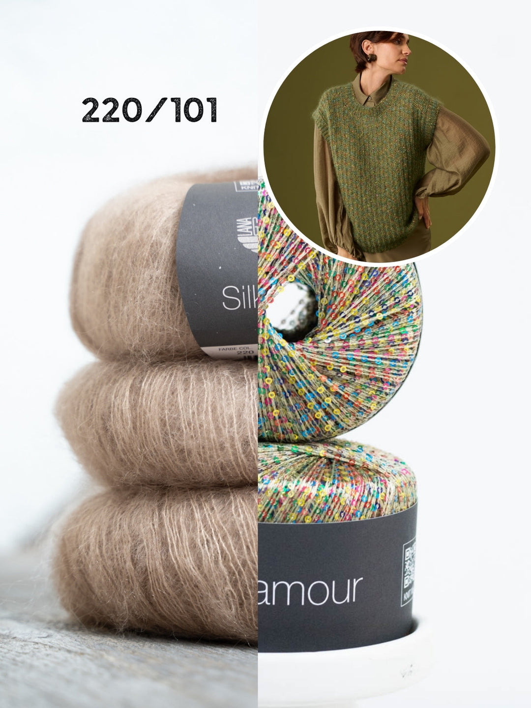 Häkelpaket Silkhair &amp; Glamour Pullunder