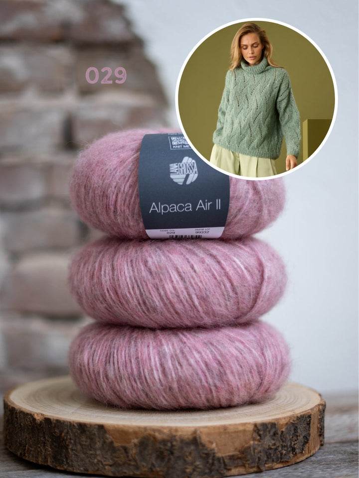 Strickpaket Alpaca Air II Pullover mit Rollkragen
