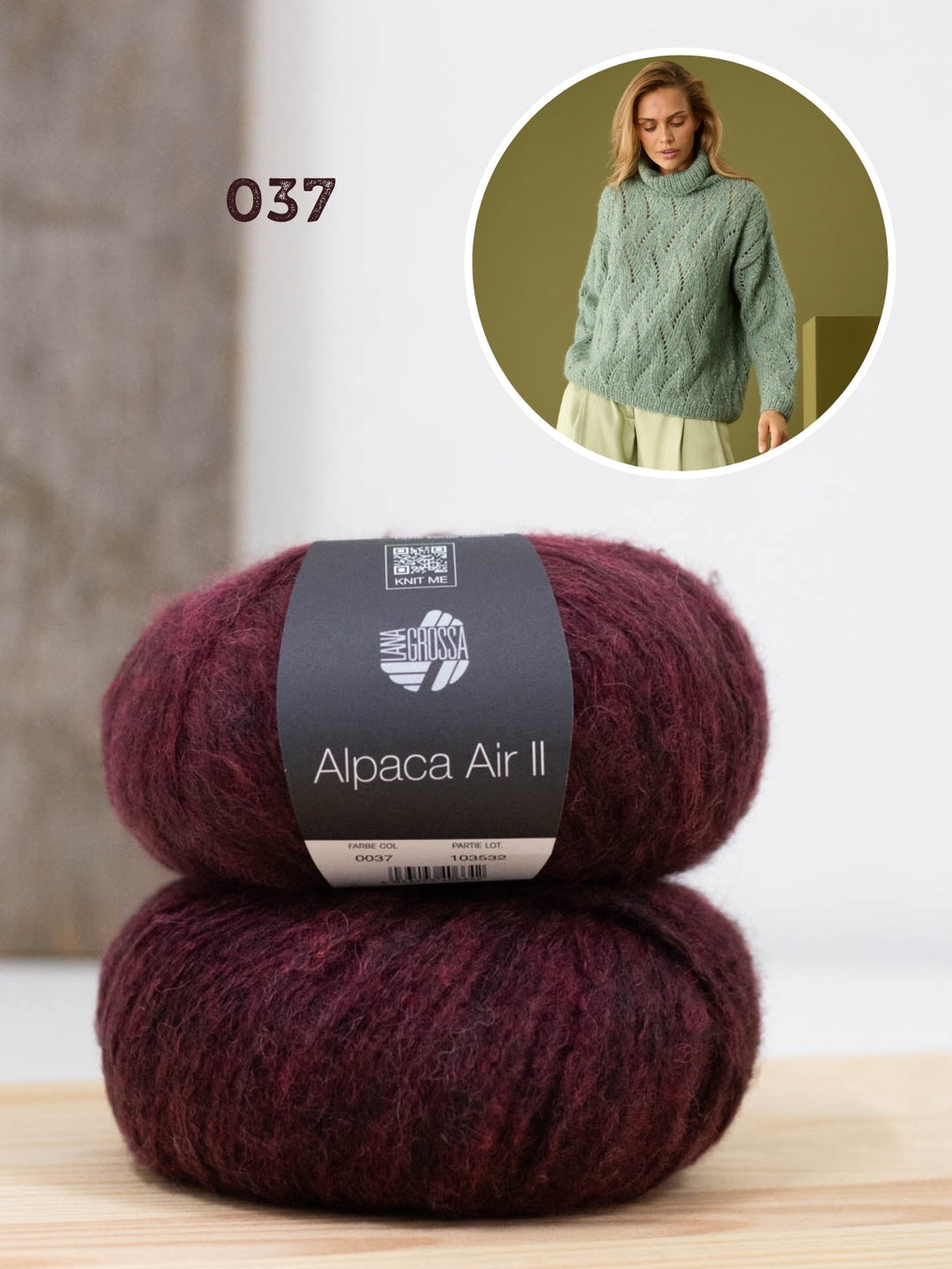Strickpaket Alpaca Air II Pullover mit Rollkragen