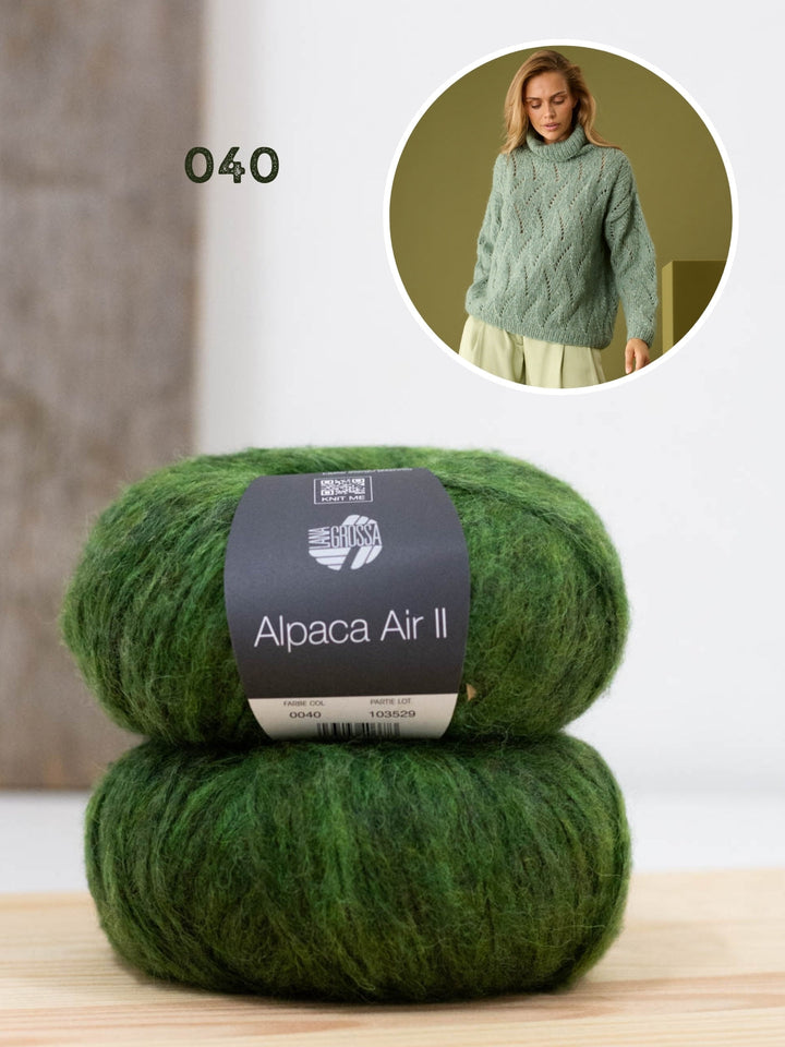 Strickpaket Alpaca Air II Pullover mit Rollkragen