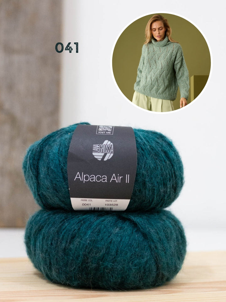 Strickpaket Alpaca Air II Pullover mit Rollkragen
