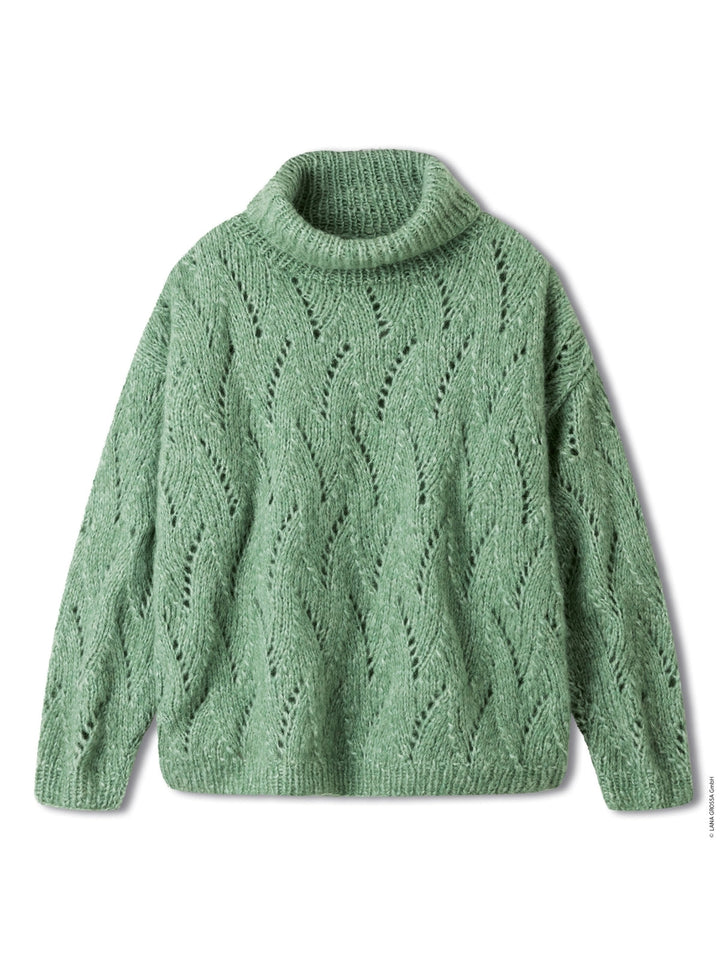Strickpaket Alpaca Air II Pullover mit Rollkragen