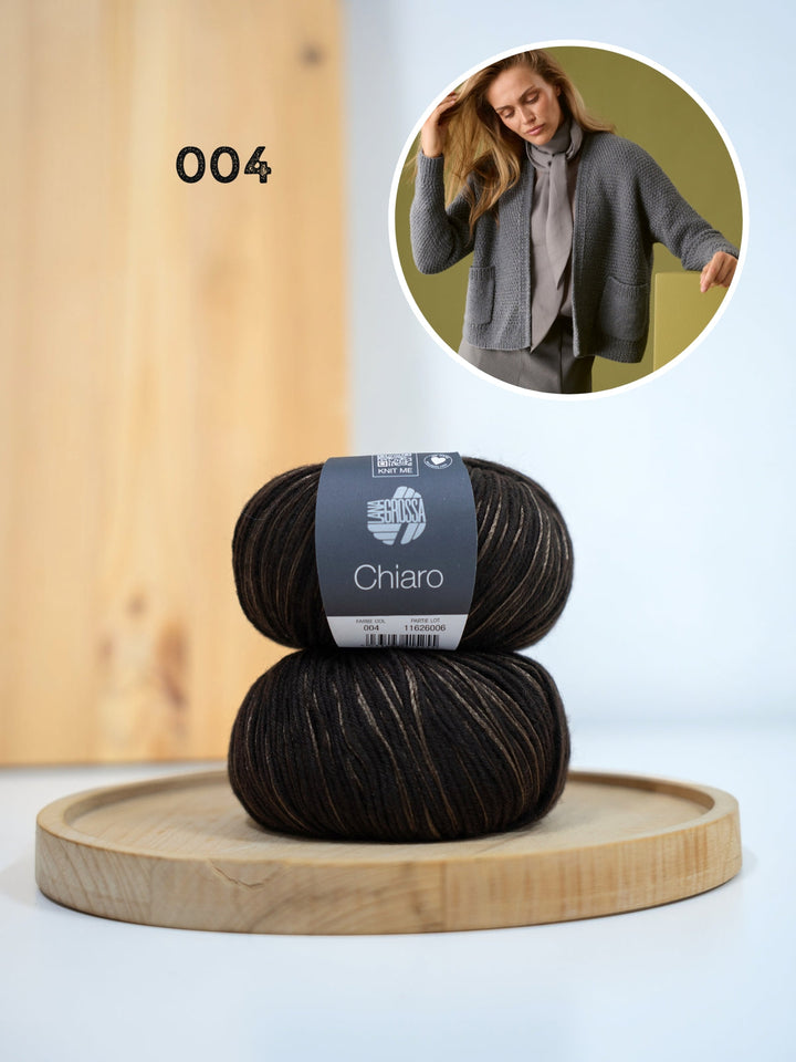Strickpaket Chiaro Strickjacke mit Taschen