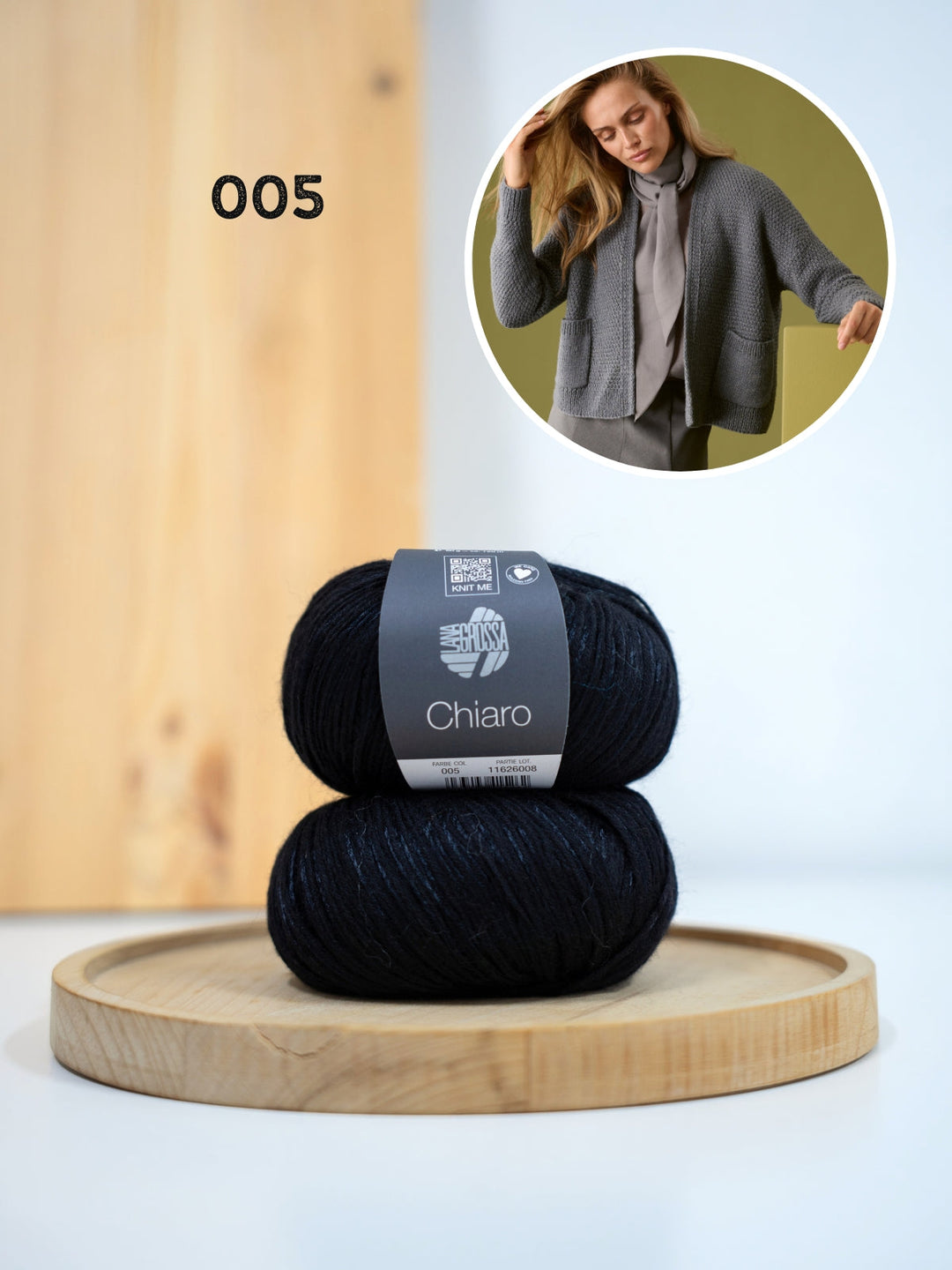 Strickpaket Chiaro Strickjacke mit Taschen
