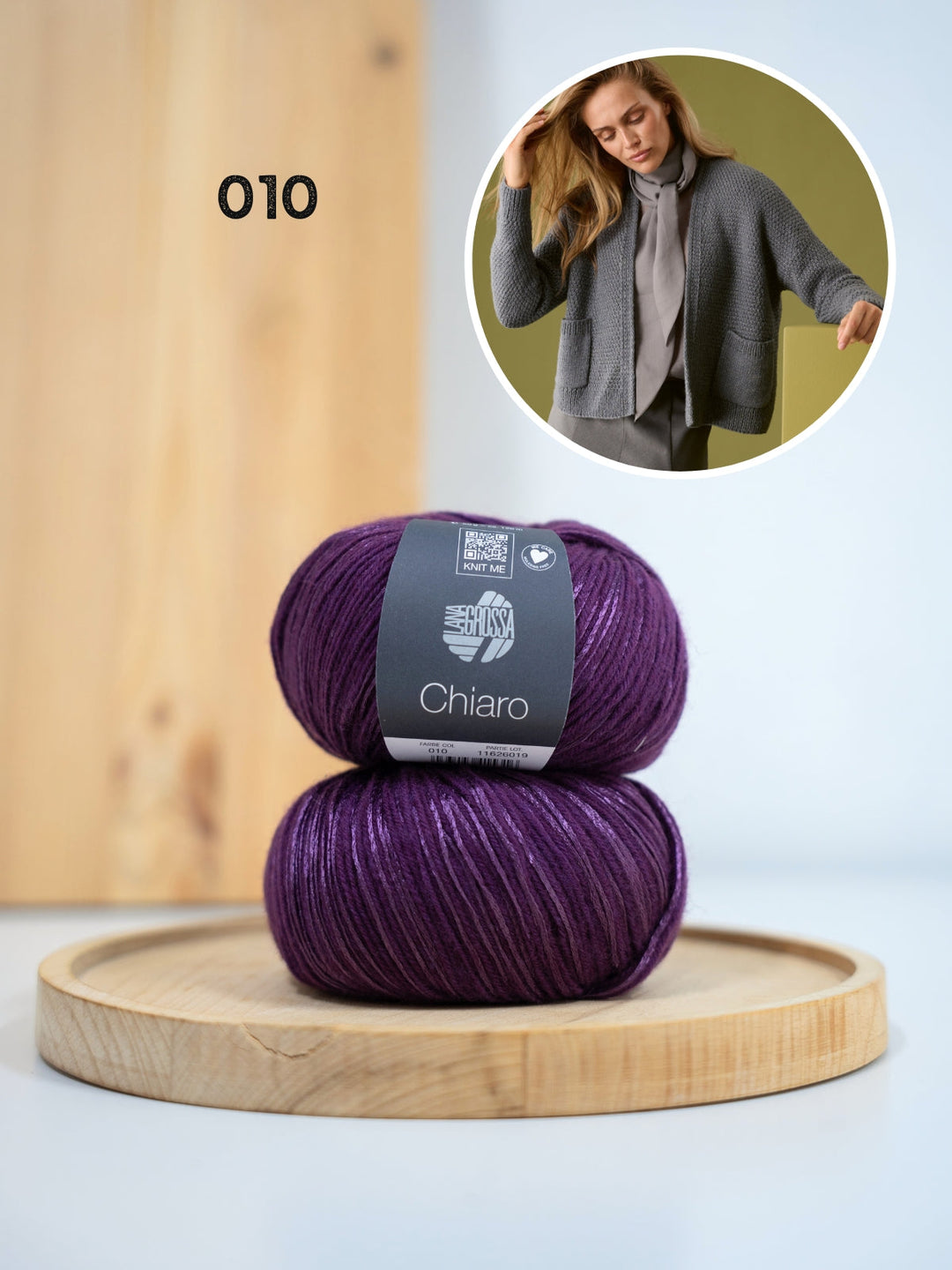 Strickpaket Chiaro Strickjacke mit Taschen