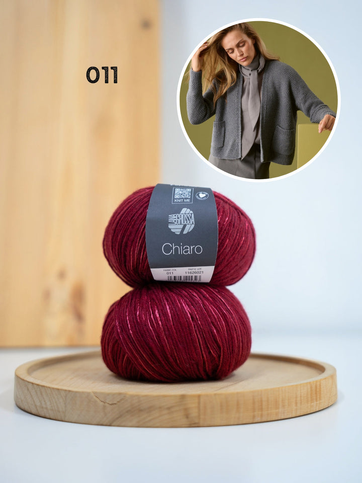 Strickpaket Chiaro Strickjacke mit Taschen