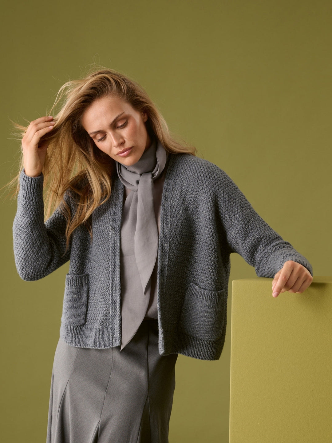 Strickpaket Chiaro Strickjacke mit Taschen