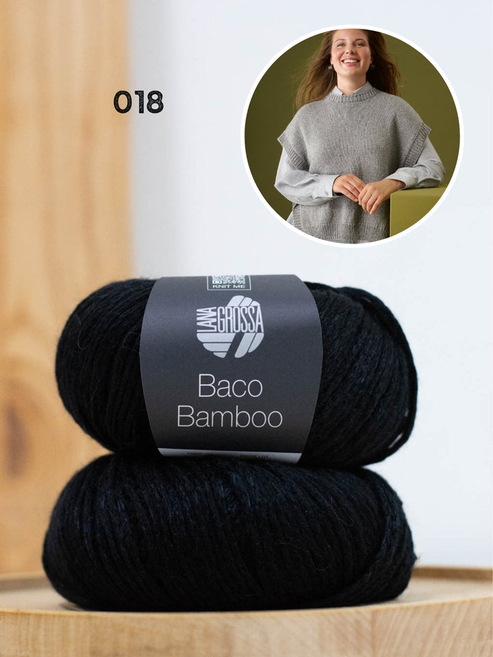 Strickpaket Baco Bamboo Pullunder mit Bindebändern