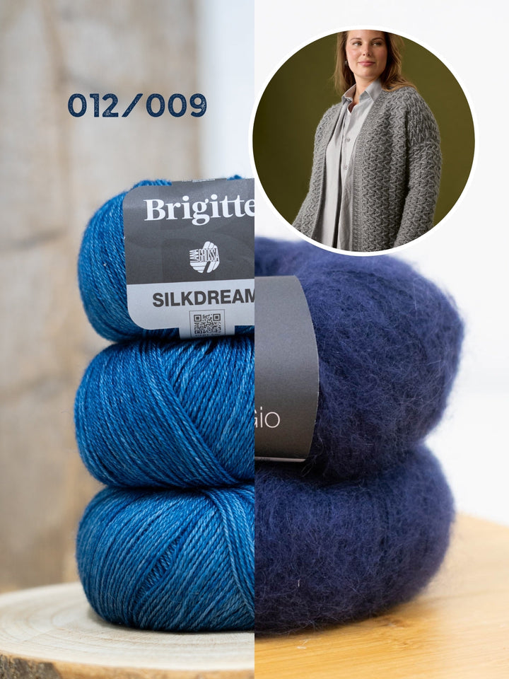 Häkelpaket Brigitte Silkdream &amp; Filo Di Gio Jacke