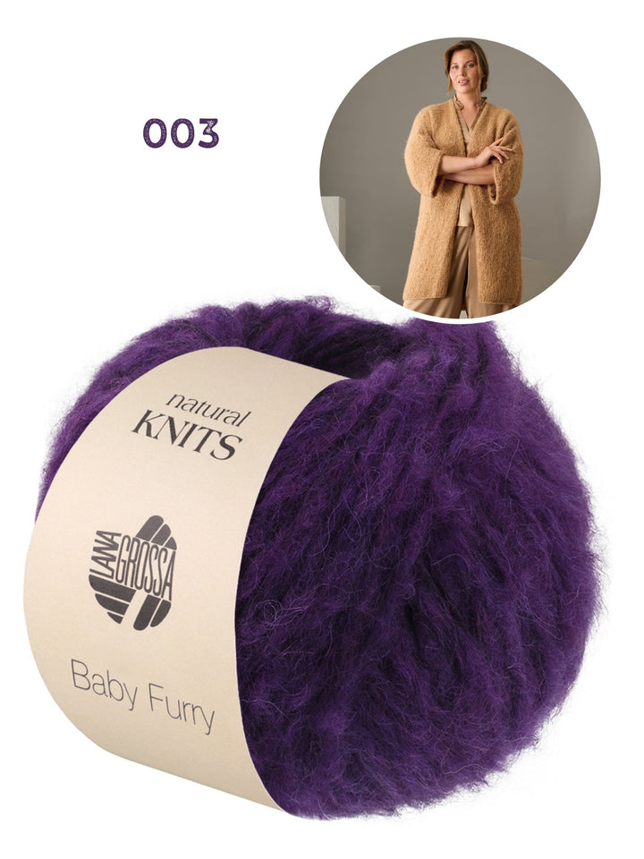 Strickpaket Baby Furry Strickjacke