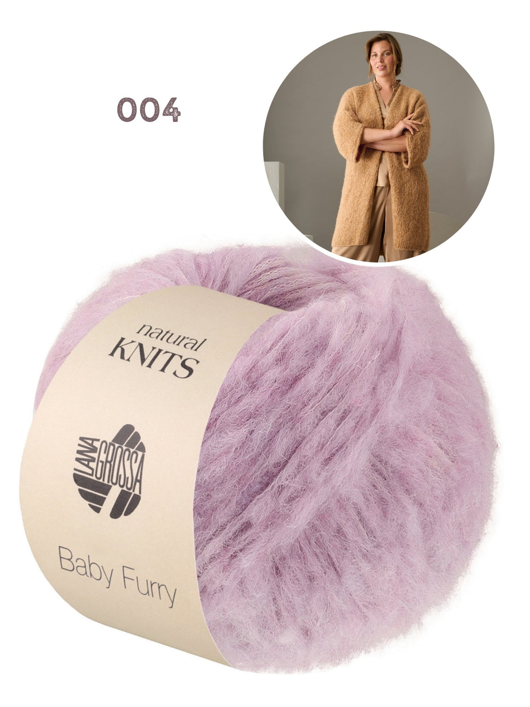Strickpaket Baby Furry Strickjacke