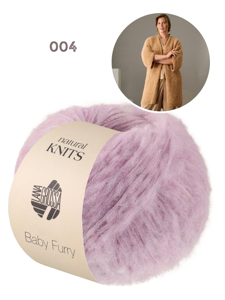 Strickpaket Baby Furry Strickjacke