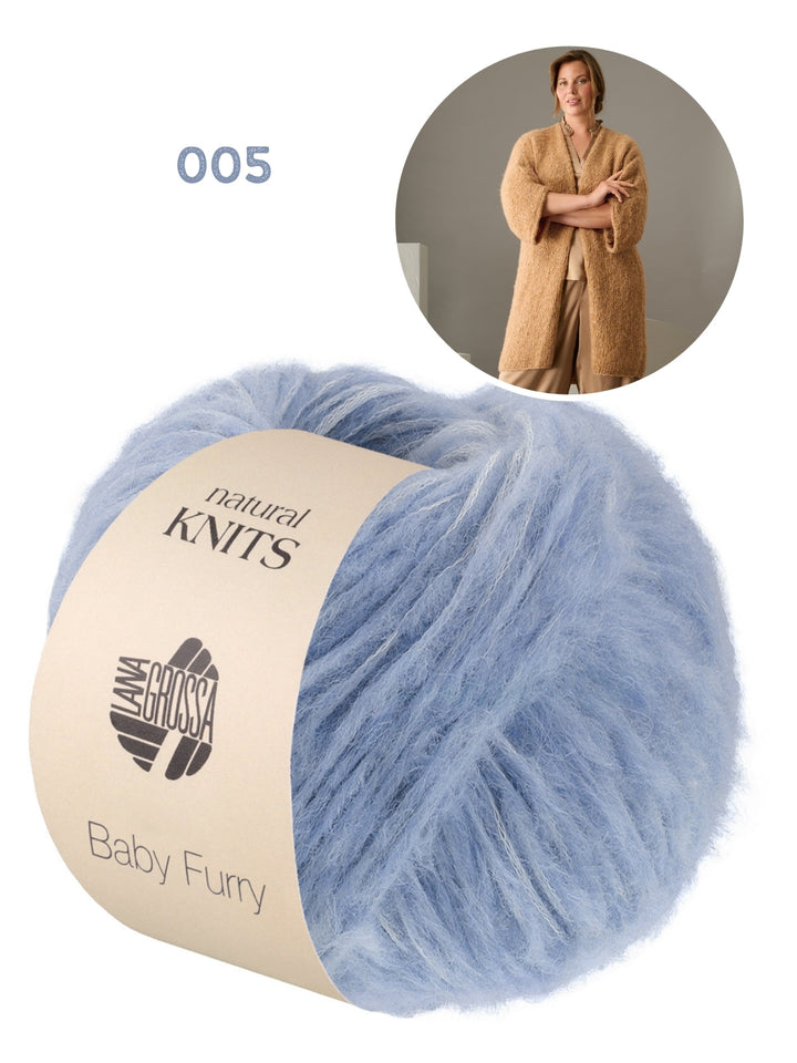 Strickpaket Baby Furry Strickjacke