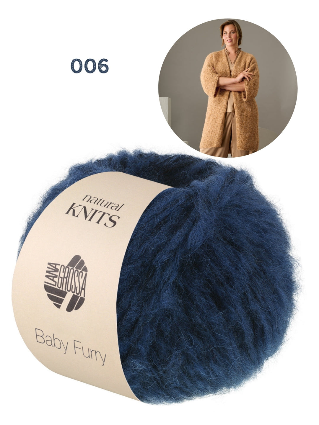 Strickpaket Baby Furry Strickjacke