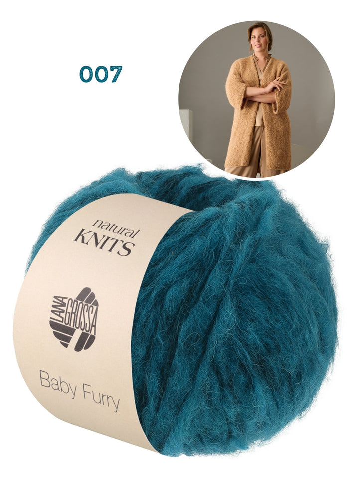 Strickpaket Baby Furry Strickjacke