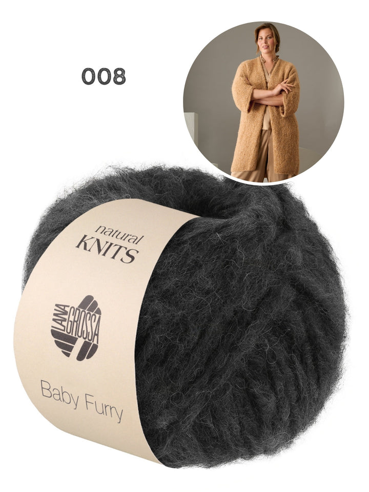 Strickpaket Baby Furry Strickjacke