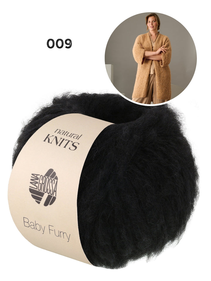 Strickpaket Baby Furry Strickjacke