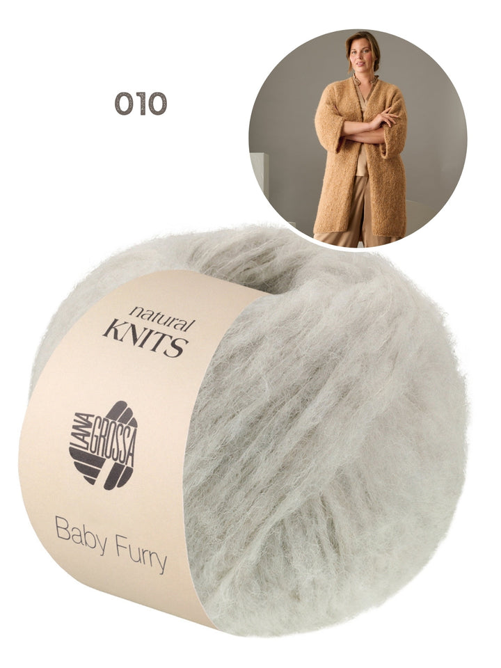 Strickpaket Baby Furry Strickjacke