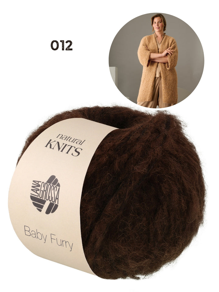 Strickpaket Baby Furry Strickjacke