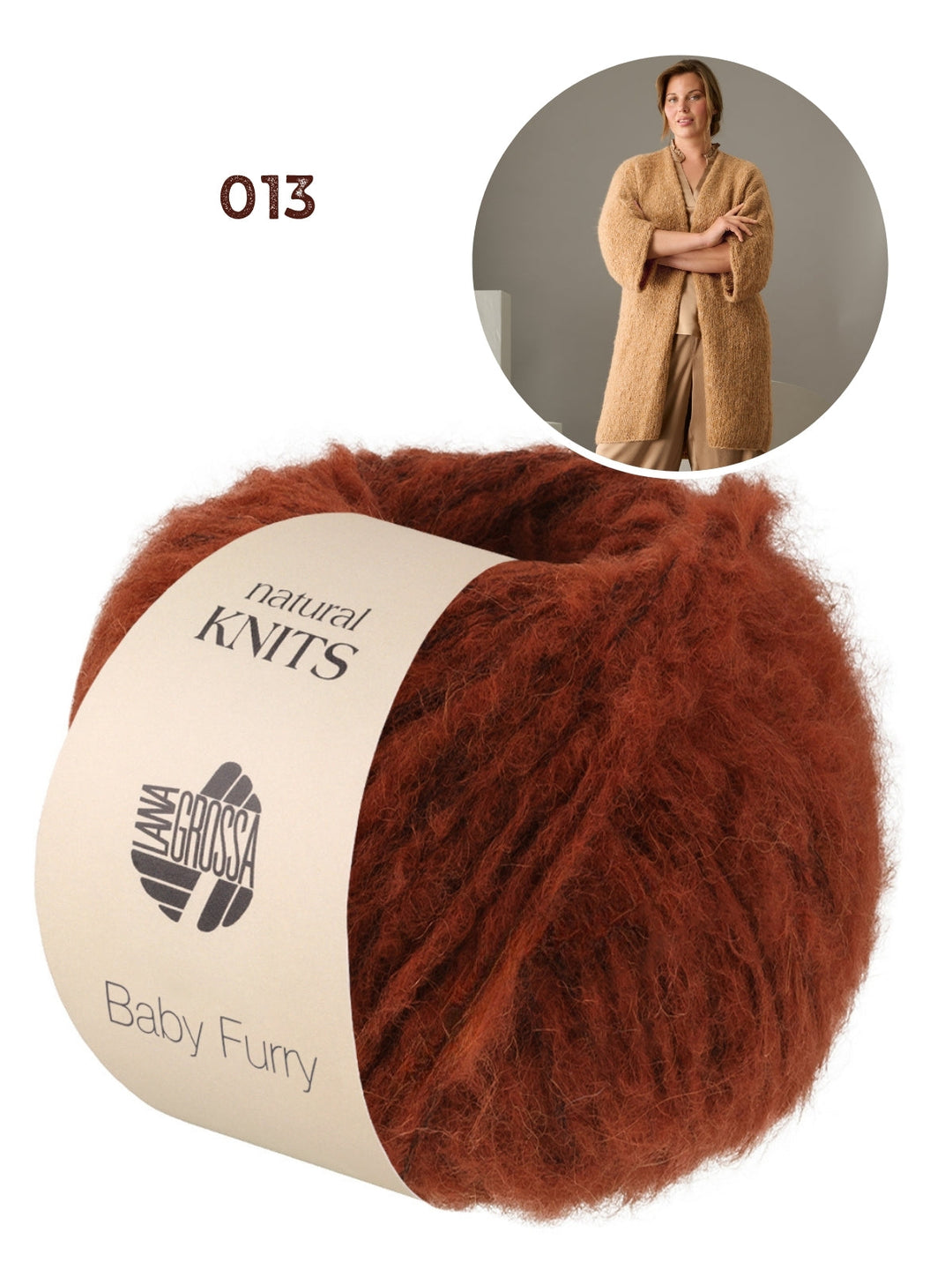 Strickpaket Baby Furry Strickjacke