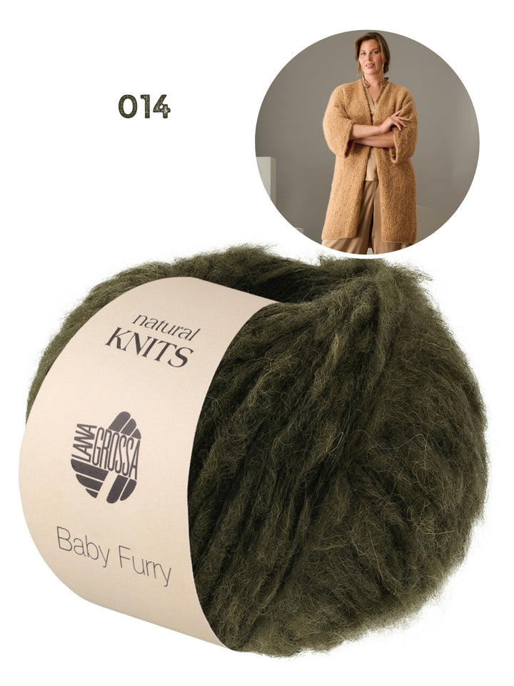 Strickpaket Baby Furry Strickjacke