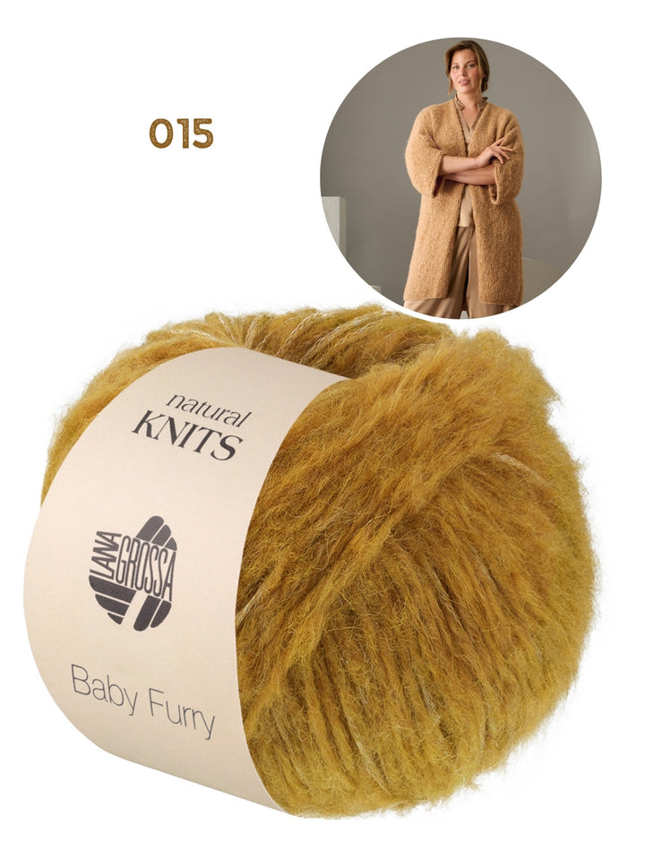 Strickpaket Baby Furry Strickjacke