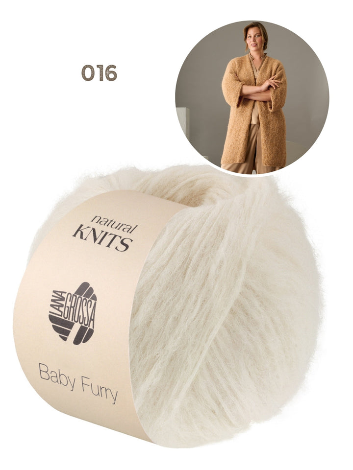 Strickpaket Baby Furry Strickjacke